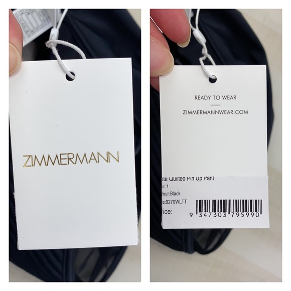 ZIMMERMANN Lotte Quilted Pin-up Bikini Bottom 2/4 - Picture 12 of 15